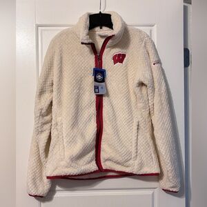Columbia Women's Wisconsin Badgers Fireside II Sherpa Full-Zip Jacket